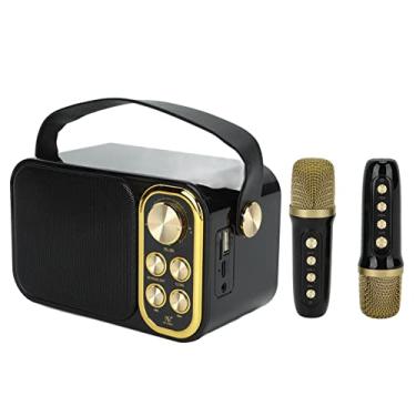 Imagem de Máquina de Festa para Cantar Ao Ar Livre, Emparelhamento Instantâneo, Máquina Portátil de karaokê Doméstico de 5 Horas (preto)