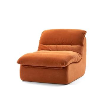 Imagem de Compression Sofa，Living Room Chaise Lounge Indoor,Comfy Reading Chair，Small Modern Sofa，forLiving Room,Bedroom,Apartment and Office,(Orange)