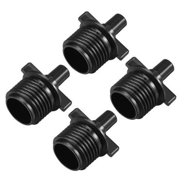 Imagem de Conector de Tubo de Gotejamento Uxcell Barb G1/2 Rosca Macho 5/7,5 mm Mangueira Adequada para Sistema de Irrigação de Jardim e Água, Plástico 10 peças