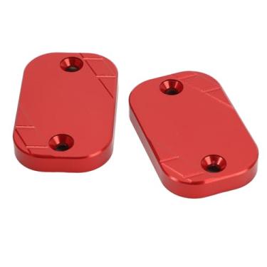 Imagem de Tampa do Tanque de óleo de Freio, Alta Resistência, Leve, Proteção Aprimorada, Tampa do Reservatório de Fluido de Freio Dianteiro, Liga de Alumínio CNC para NMAX 125 155 (Vermelho)