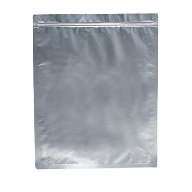 Imagem de AwePackage Bolsa de alumínio Mylar com zíper para armazenamento de alimentos de longo prazo e colecionáveis – vedação a vácuo, Prata, 1.5 Gallon(12x16"), 20