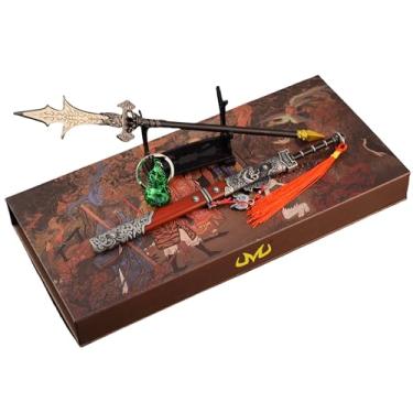 Imagem de Superbuybox Black Myth: Wu Kong Jingubang Erlang Shen Tri-Point Chu-Bai Spear Sword Gourd Desk Decoration Game Collection Gift Box (Black Myth Erlangshen Separ Sword 3pcs)