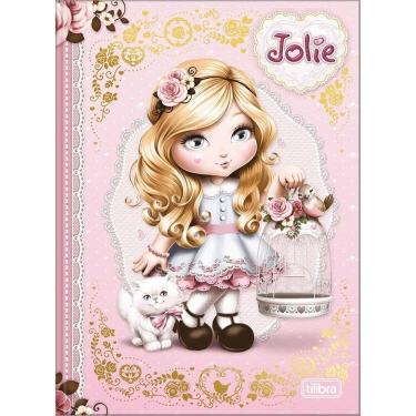 Imagem de Caderno Brochura Colegial 160Fls Jolie Vintage Rosa Tilibra
