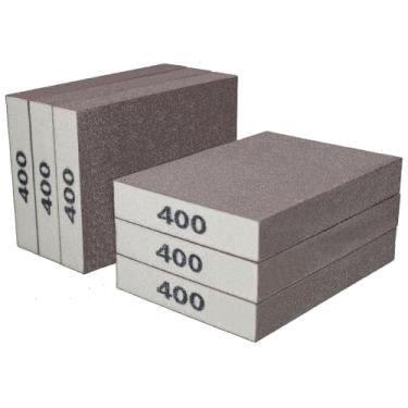 Imagem de SACKORANGE Pacote Com 6 Blocos De Lixamento Manual De Grão 400, Esponja De Lixa Lavável E Reutilizável, Ótima Para Escovas De Panela, Escovas De Panela, Esponjas De Escova, Lixamento De Óculos, Lixa