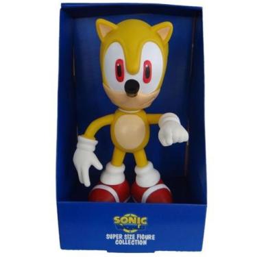Imagem de Boneco Sonic Amarelo Articulado Grande Original Brinquedo - Enviamos n