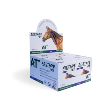 Imagem de Kit 4 Rolos Agetape Vet - 7,5cm X 5m - Azul Escuro, Azul escuro
