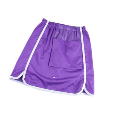 Imagem de harayaa Salia de fraldas para adultos para incontinência da cama, lavável com bolso, leve e reutilizável tapete de cama para desabilitar, Purple L