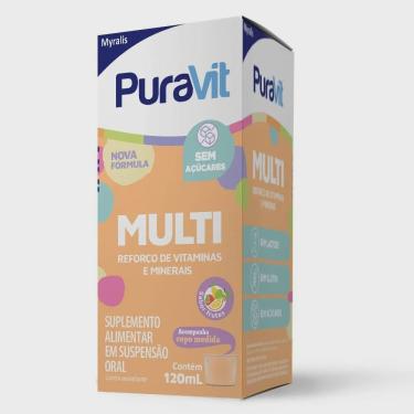 Imagem de Puravit multi myralis sabor tutti-frutti 120ML