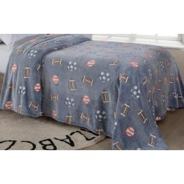 Imagem de Manta Infantil que Brilha no Escuro Bola Cobertor para Menino 150x200cm, Microfibra Quentinha (Esportes)