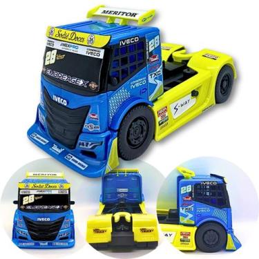 Imagem de Caminhão Corrida Brinquedo Copa Truck Iveco S-way Realista - Usual bri
