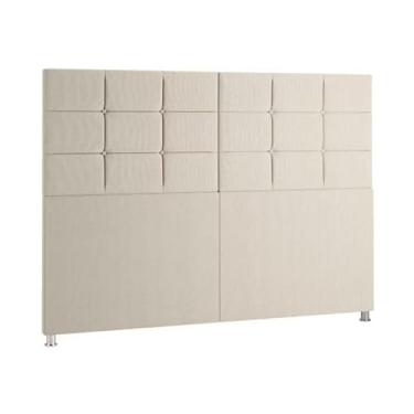 Imagem de Cabeceira Cama Casal Queen Box Estofada Com Pés(1,40 cm CASAL,Rosa)