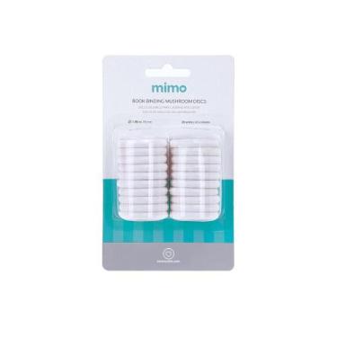 Imagem de Disco Cogumelo para Caderno Inteligente Branco Mimo - 35 mm - 20 Unids