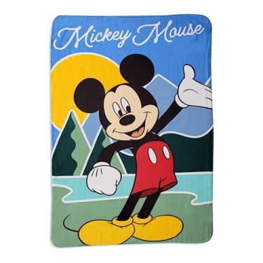 Imagem de Cobertor Disney Mickey Mouse BAM com figuras em quadrinhos rosa e azul (vermelho)
