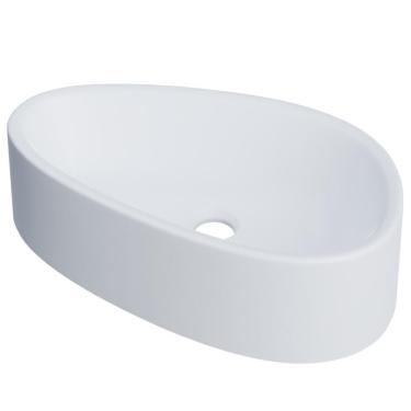 Imagem de Cuba De Apoio Gota Para Banheiro Lavabo C01 Bg43w Branca Matte Fosca - Lyam