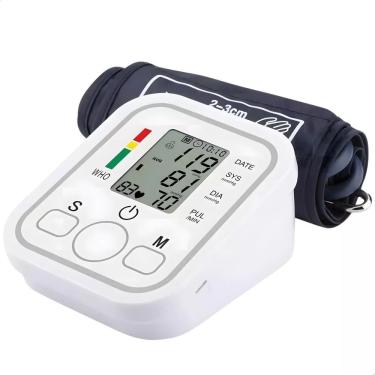 Imagem de Aparelho De Medir Pressão Arterial De Braço Monitor Digital Automático