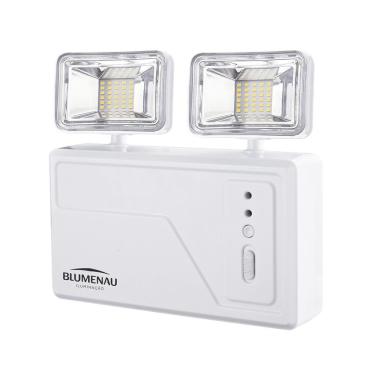 Imagem de Bloco Autônomo Led 2 Faróis Quadrado - Blumenau Iluminação 18w 3000 Lumens