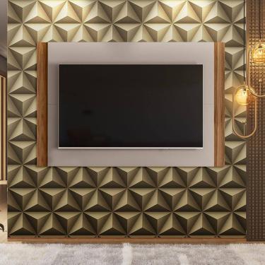 Imagem de Painel Suspenso Extensivo para Tv até 60 Polegadas Fresno Cinamomo Mel/ Grigio Fosco