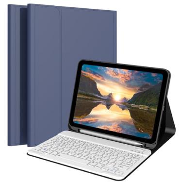 Imagem de Ocricll Capa com teclado para Samsung Galaxy Tab A9 Plus / A9+ (azul marinho)