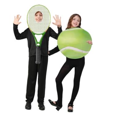 Imagem de Conjunto de fantasia infantil de Halloween com raquete de tênis e bola, 2 peças