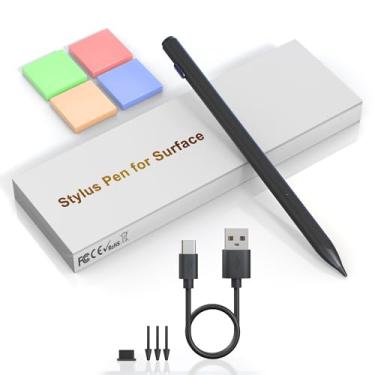 Imagem de Caneta Microsoft Surface para Surface Pro 11/10/9/8/7/7+/6/5/4/3/X/Surface 3, Surface Go/Surface Laptop/Studio/Book 4/3/2/1, Surface Pro Stylus Pen com rejeição de palma, pressão 4096, magnética