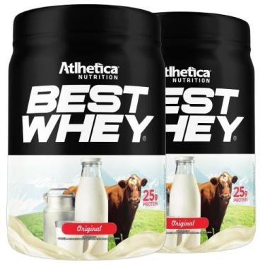 Imagem de Kit 2 Best Whey Isolado Hidro Original 450g - Atlhetica - Atlhetica Nu