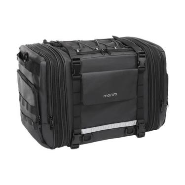 Imagem de Bolsa traseira para motocicleta MOSISO expansível 32L-48L com capa de 