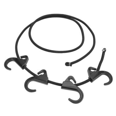 Imagem de Cinta de vagão com 4 ganchos de borracha dobrável carrinho de carrinho de corda elástica de praia