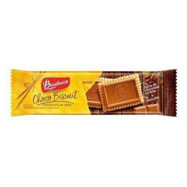 Imagem de Kit C/10 Biscoito Bauducco Choco Biscuit Ao Leite 80g