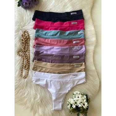 Imagem de kit 3 Calcinhas Fio Duplo - Diluvio Moda