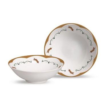 Imagem de Conjunto 6 bowls decorados Braciera 300ml - Alleanza Cerâmica