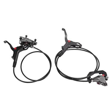 Imagem de Conjunto de freios de disco hidráulico Bike de montanha de pistão duplo de pistão de alumínio Freios de disco hidráulico da frente e traseira F160 R140 F180 R160 para entusiastas