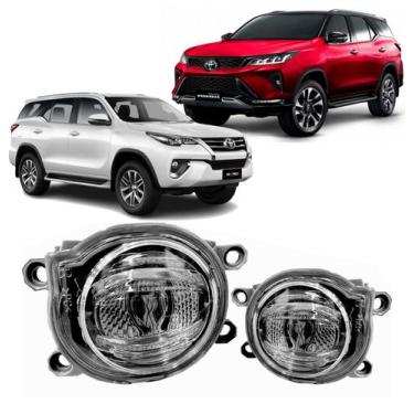 Imagem de Farol de Milha Toyota Hilux Sw4 2021 a 2024 Acrílico Sem Led - DFEB