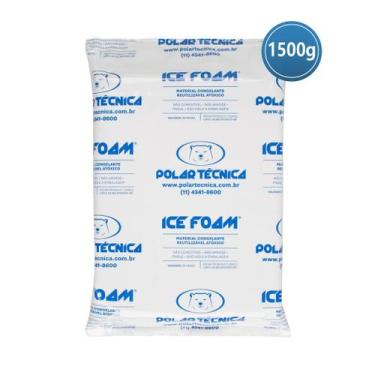 Imagem de Gelo Artificial Espuma Ice Foam 1500g Caixa com 10 unidades - Polar Té