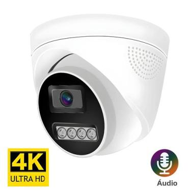 Imagem de Câmera De Vigilância 8MP 4K IP POE Onvif H265 Visão Noturna Detecção H