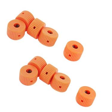 Imagem de COMOK 10 peças laranja 6 mm diâmetro furo broca magnetizador anel desmagnetizador