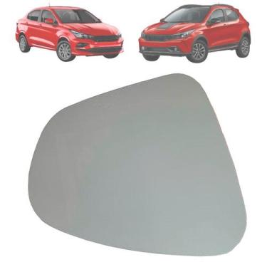Imagem de Espelho Lente Vidro Retrovisor Base Fiat Argo Cronos 2017 Até 2023 - M