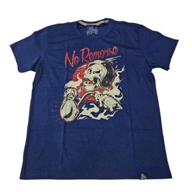 Imagem de Camiseta Moto Caveira Motoqueiro Harley Blusa Adulto Unissex Bo3133 - 