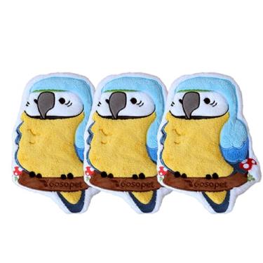 Imagem de Conjunto de 3 toalhas de mão de papagaio para banheiro, crianças, adolescentes, amantes de papagaios, toalhas de cozinha com estampa fofa para secar suas mãos - toalhas decorativas de mão pequena