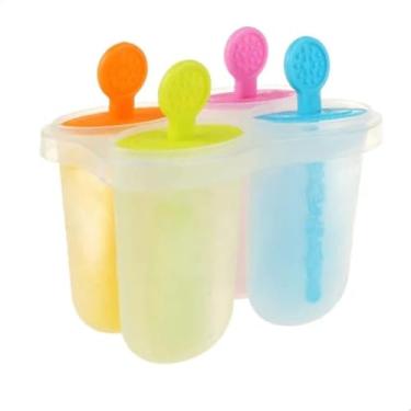Imagem de Forma de Picolé Infantil com 4 Moldes Temáticos – Picoleteira Reutilizável BPA Free | Sorveteira Colorida para Frutas, Sucos e Sobremesas Caseiras Sanfe