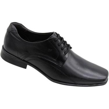 Imagem de Sapato Social Masculino Rafarillo Senna Bico Quadrado, Preto, 40