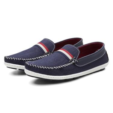Imagem de Mocassim Dockside Esporte Fino Masculino Calce Facil Palmilha Macia Solado Biocolor Flexivel Leve Tamanho:37;Cor:Azul;Gênero:Masculino;Departamento BS:Esporte