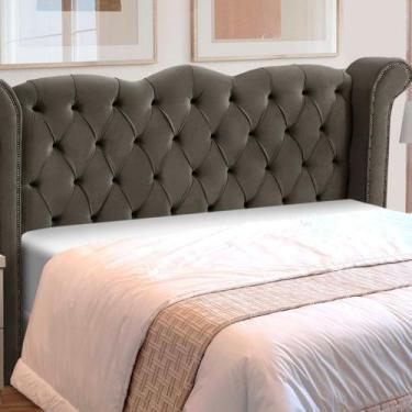Imagem de Cabeceira Solteiro Estofada Madeira Luxo Cama Box Lunna - D'Julia, Bri