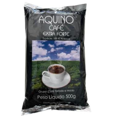Imagem de Café Moído Extra Forte 100% Arábica Aquino 500g