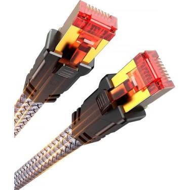 Imagem de Cabo Ethernet Snowkids Cat 8 10 pés 40 Gbps 2000 Mhz RJ45