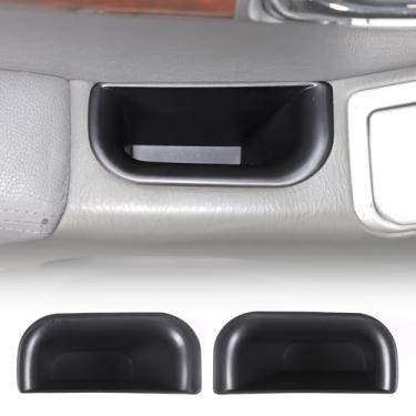 Imagem de LLKUANG Organizador de caixa de armazenamento de porta de carro compatível com Toyota Land Cruiser LC120 J120 Prado 2003-2009, console central câmbio de marchas bandeja de armazenamento lateral