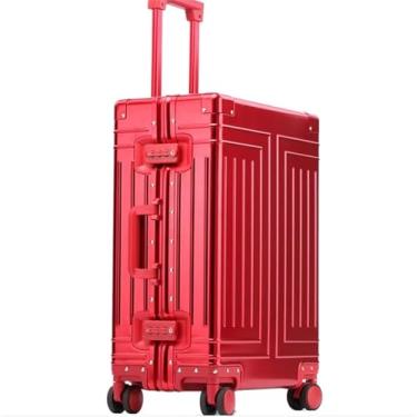 Imagem de Malas De Viagem De Alumínio E Liga De Magnésio Mala De Metal De Roda Universal Portátil Toda Em Alumínio Para Viagens De Negócios, C, 26in