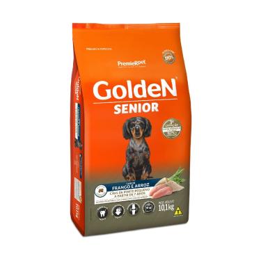 Imagem de Ração Golden Fórmula Sênior Raças Pequenas Frango e Arroz Mini Bits 10 kg