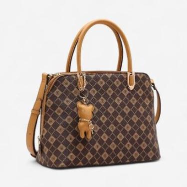Imagem de Bolsa Feminina Chenson Monograma Elemento Gráfico Café-Feminino