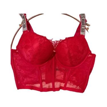 Imagem de Conjunto De Lingerie Sexy Com Strass, Sutiã Transparente Com Franzido 