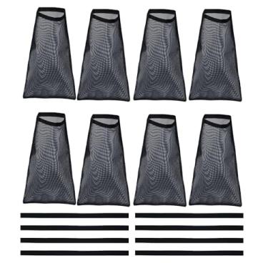 Imagem de 8 coletores de fiapos para secadora, sacos de poeira de ventilação resistente para armadilha de fiapos de secador, acessório de aspirador de fiapos para proprietários, locatários, lavanderias